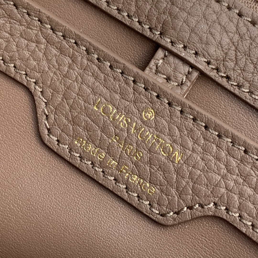 LV M57539 Louis Vuitton Capucines BB Handbag Grey and Pink