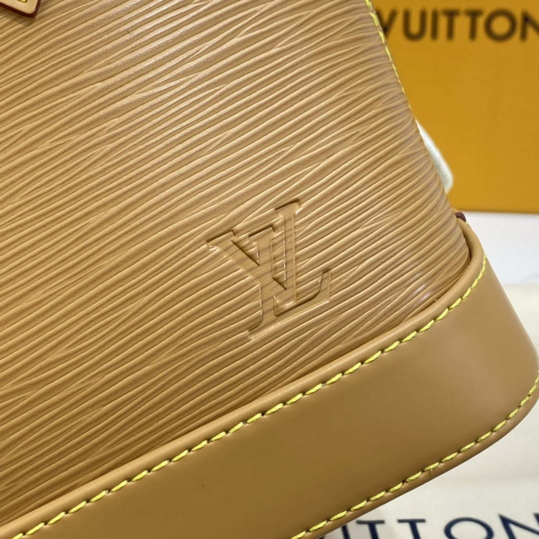 LV M57540 Louis Vuitton Alma BB Epi Handbag Caramel - Default Title - View 6