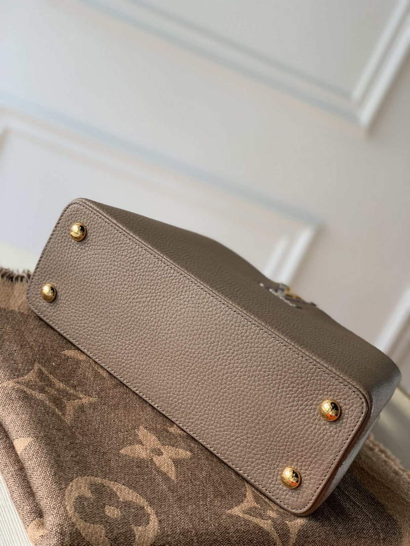 LV M57540 Louis Vuitton Capucines MM Bags M57903 Grey and Pink - Default Title - View 4