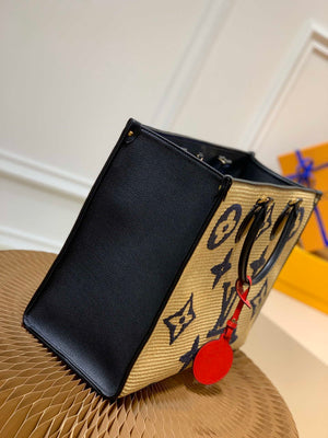 LV M57644 Louis Vuitton Onthego GM Tote Bag Black - Default Title - View 2