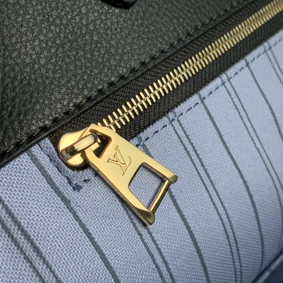 LV M57644 Louis Vuitton Onthego GM Tote Bag Black - Default Title - View 8