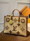 LV M57644 Louis Vuitton Onthego GM Tote Bag Tan