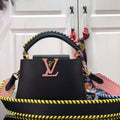 LV M57671 Louis Vuitton Capucines MM Handbag Black - Default Title - View 1