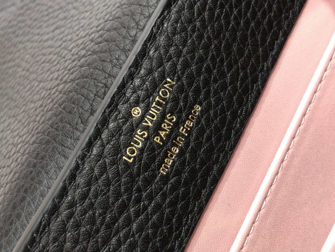 LV M57671 Louis Vuitton Capucines MM Handbag Black - Default Title - View 7