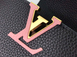 LV M57671 Louis Vuitton Capucines MM Handbag Black - Default Title - View 8