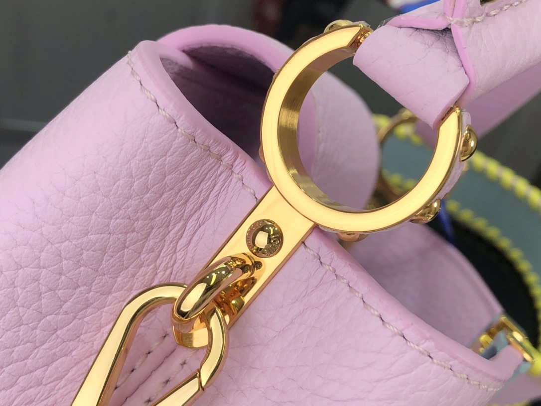 LV M57671 Louis Vuitton Capucines MM Handbag Pink - Default Title - View 5