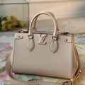 LV M57681 Louis Vuitton Grenelle Tote PM M57680 Quartz White