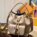 LV M57688 Louis Vuitton Lockme Bucket Bag M57687 M57689 Greige