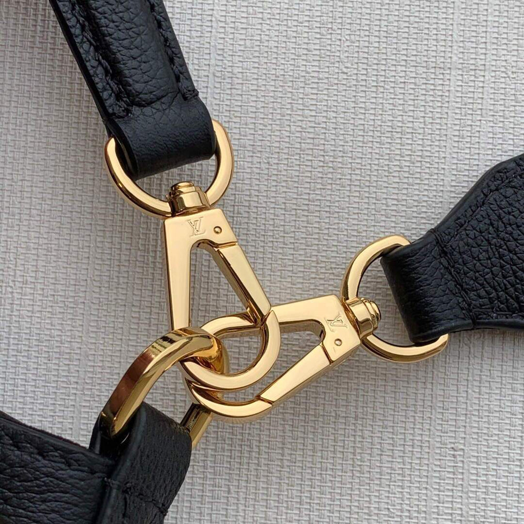 LV M57687 Louis Vuitton Lockme Bucket Bag M57688 M57689 Black