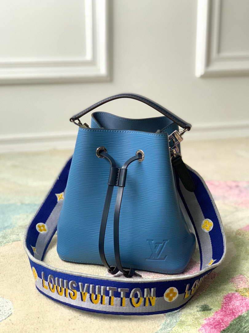 LV M57691 Louis Vuitton N¨¦oNo¨¦ BB Bucket Bag M57693 M57706 Bleuet Blue