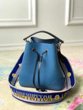 LV M57691 Louis Vuitton N¨¦oNo¨¦ BB Bucket Bag M57693 M57706 Bleuet Blue