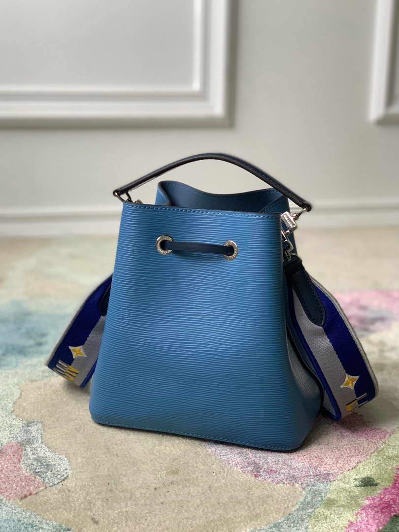 LV M57691 Louis Vuitton N¨¦oNo¨¦ BB Bucket Bag M57693 M57706 Bleuet Blue