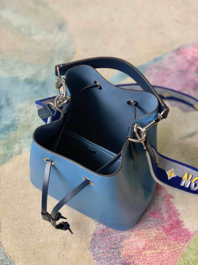 LV M57691 Louis Vuitton N¨¦oNo¨¦ BB Bucket Bag M57693 M57706 Bleuet Blue