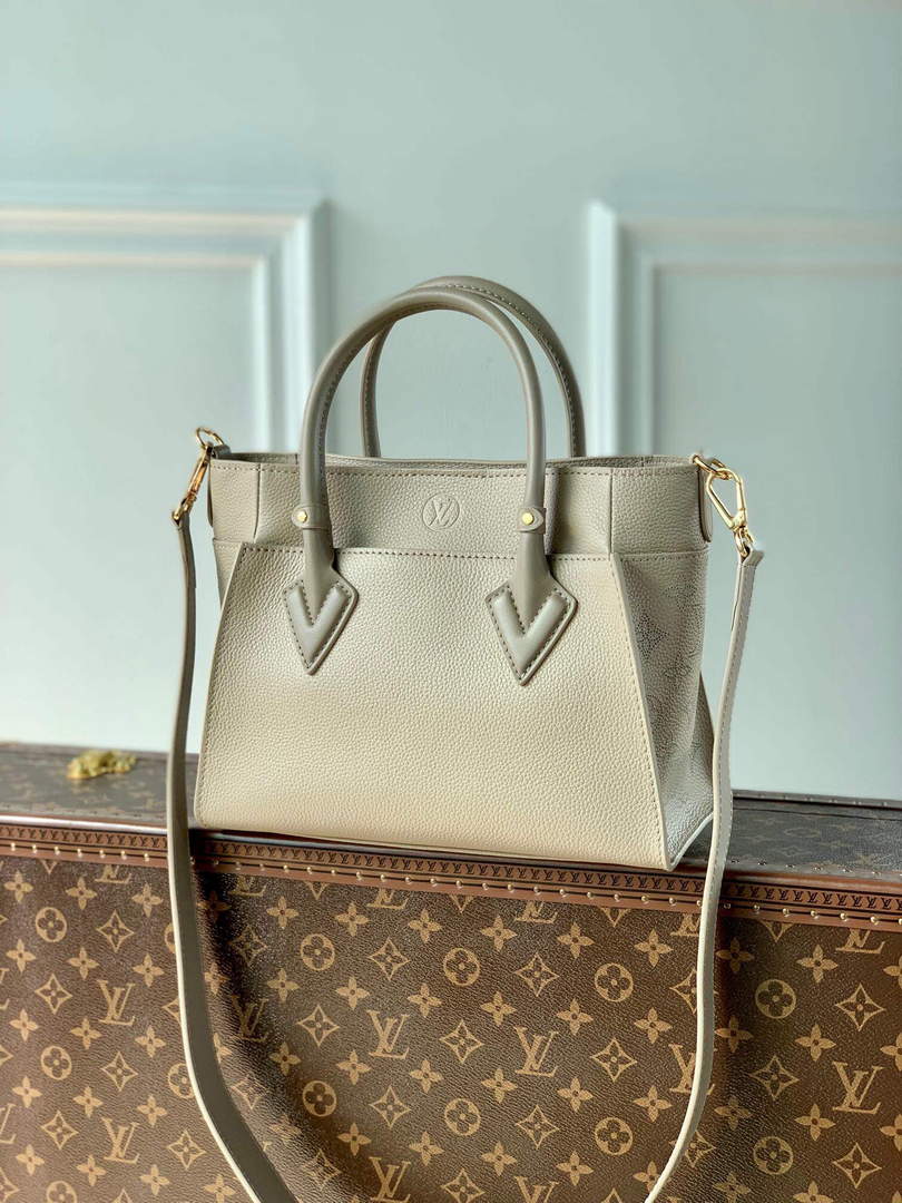 LV M57729 Louis Vuitton On My Side PM Tote Bag Beige - Default Title - View 2