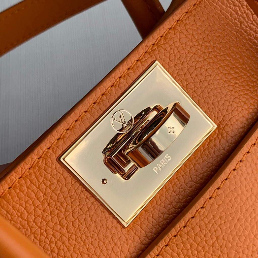 LV M57730 Louis Vuitton On My Side PM High End Leathers Orange