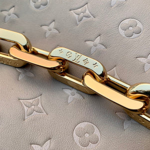 LV M57783 Louis Vuitton Coussin MM Bag Embossed puffy Lambskin Bag light Pink - Default Title - View 1