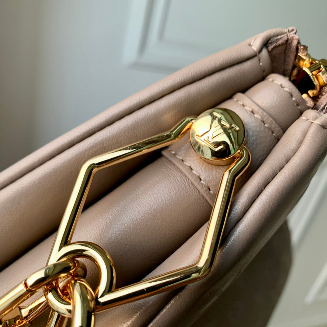 LV M57783 Louis Vuitton Coussin MM Bag Embossed puffy Lambskin Bag light Pink - Default Title - View 2
