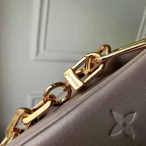 LV M57783 Louis Vuitton Coussin MM Bag Embossed puffy Lambskin Bag light Pink - Default Title - View 3