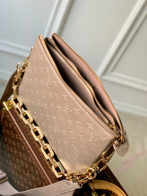 LV M57783 Louis Vuitton Coussin MM Bag Embossed puffy Lambskin Bag light Pink - Default Title - View 4