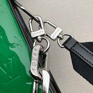 LV M57783 Louis Vuitton Coussin MM Embossed puffy Green Patent Leather - Default Title - View 5
