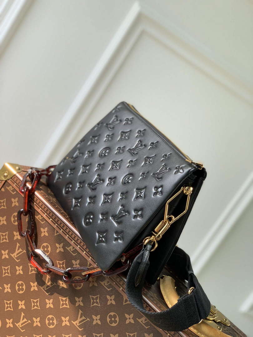 LV M57790 Louis Vuitton Coussin PM Handbag Black - Default Title - View 3