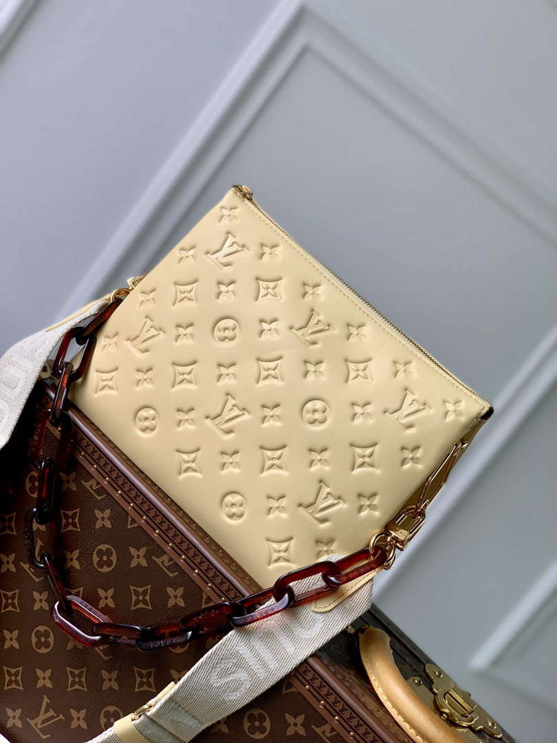 LV M57790 Louis Vuitton Coussin PM Handbag Yellow - Default Title - View 1