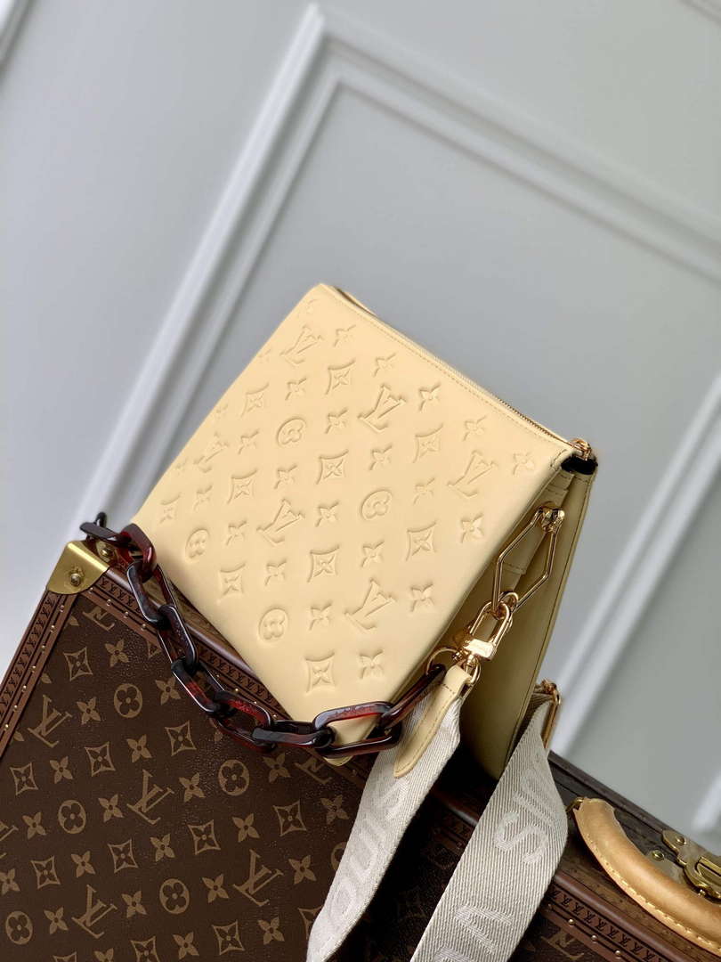 LV M57790 Louis Vuitton Coussin PM Handbag Yellow - Default Title - View 3
