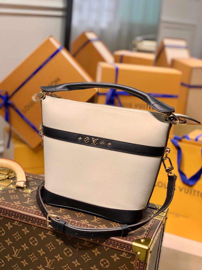LV M57813 Louis Vuitton Cruiser PM M57934 Bag Black White - luxibagsmall