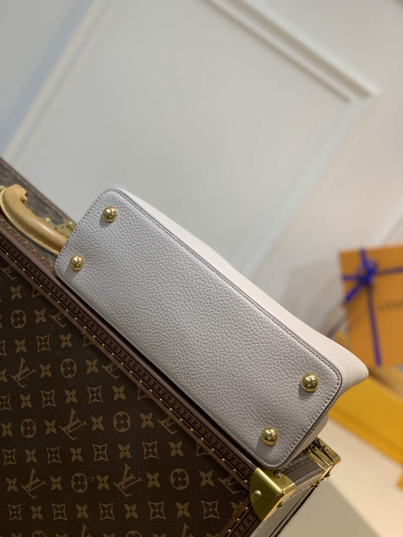 LV M57904 Louis Vuitton Capucines BB Handbag Apricot and Orange - Default Title - View 8