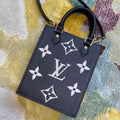 LV M57937 Louis Vuitton Petit Sac Plat Bag Black Beige