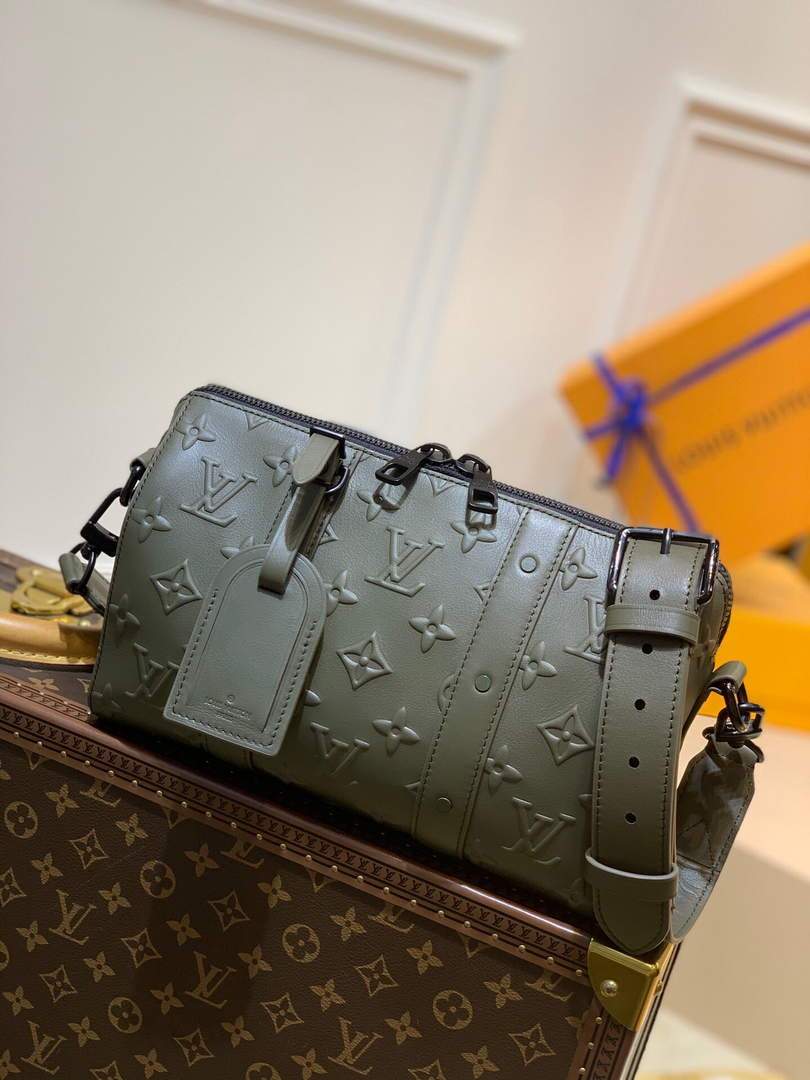 LV M57955 Louis Vuitton City Keepall Bag Green - luxibagsmall