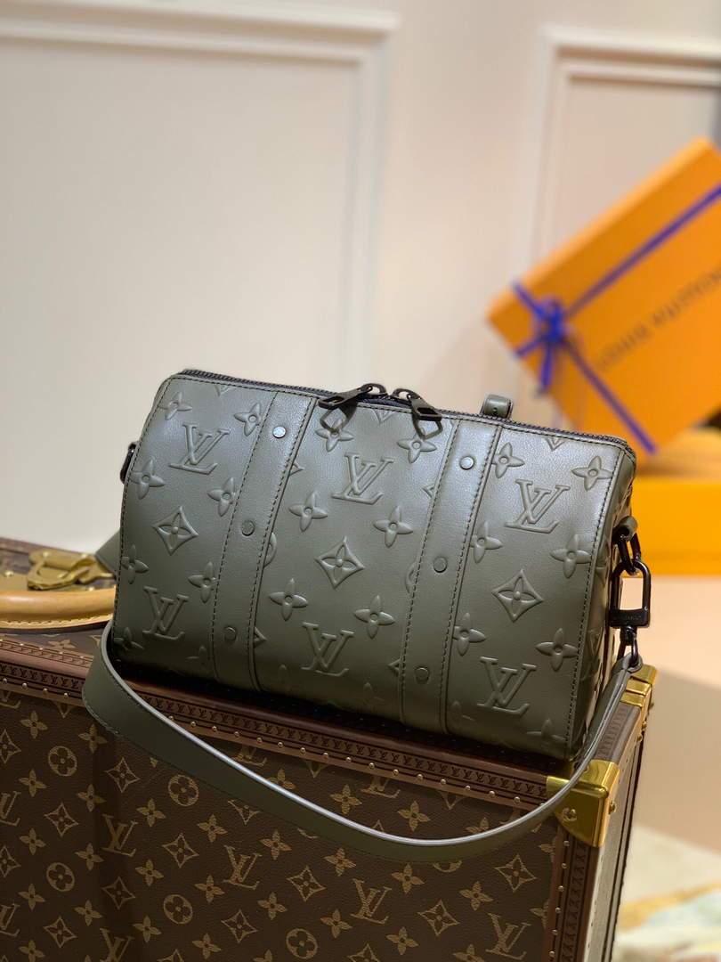 LV M57955 Louis Vuitton City Keepall Bag Green - luxibagsmall