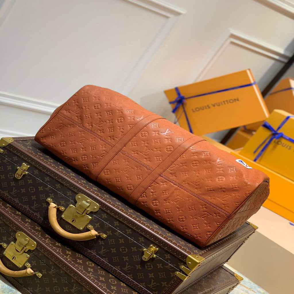 LV M57973 Louis Vuitton LVxNBA Keepall Bandouliere 55 Bag