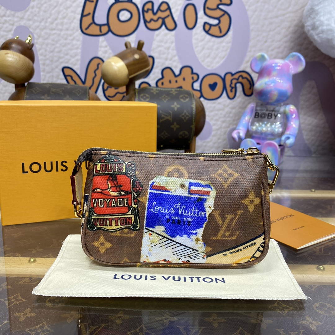 LV M58009 Louis Vuitton Mini Pochette Accessoires Monogram Canvas - Default Title - View 2