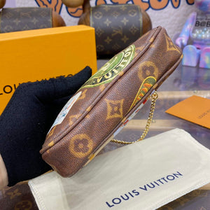 LV M58009 Louis Vuitton Mini Pochette Accessoires Monogram Canvas - Default Title - View 4