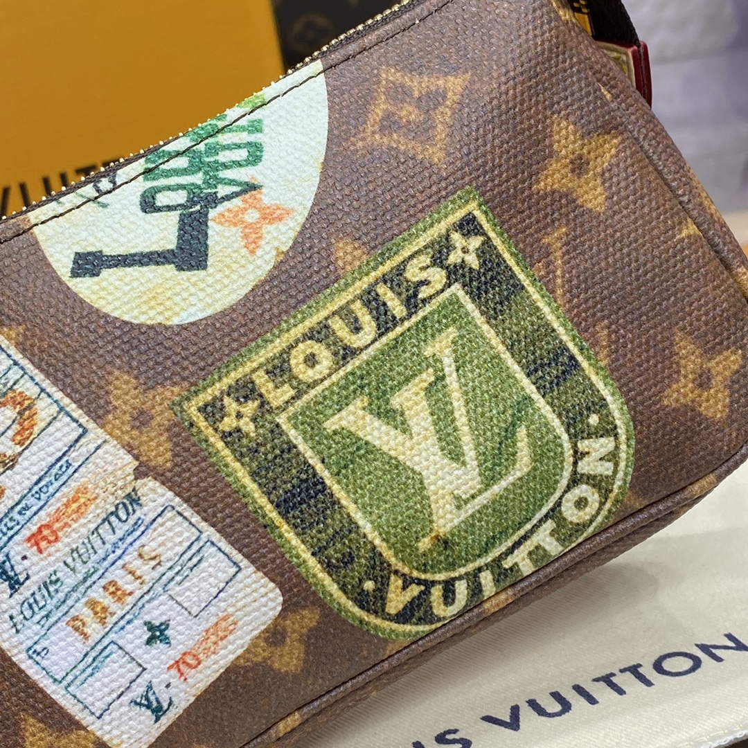 LV M58009 Louis Vuitton Mini Pochette Accessoires Monogram Canvas - Default Title - View 5