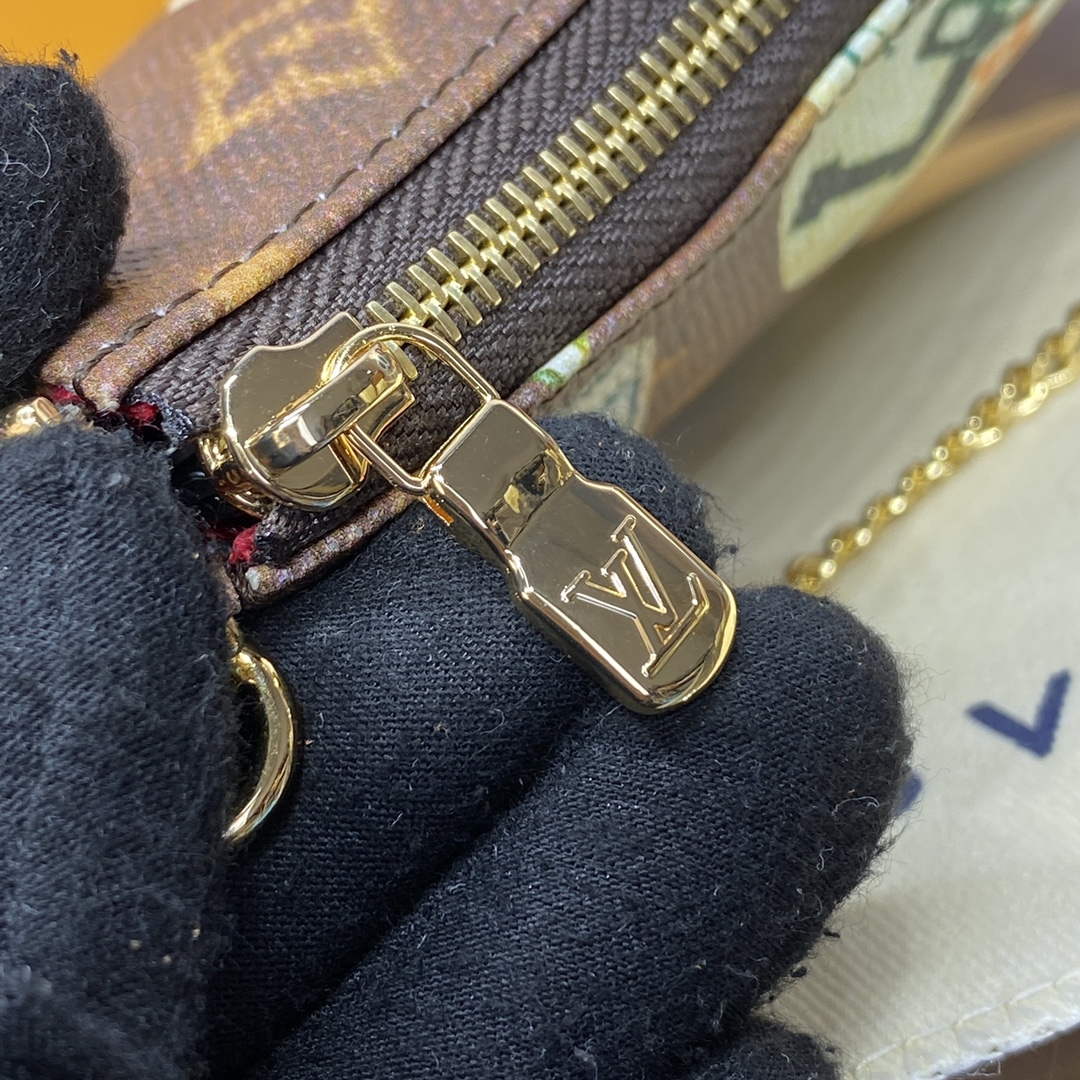 LV M58009 Louis Vuitton Mini Pochette Accessoires Monogram Canvas - Default Title - View 6