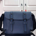 LV M58475 Louis Vuitton Christopher Messenger Bag Navy Blue M58476