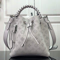 LV M58483 Louis Vuitton Muria Mahina Bucket Bag Snow White