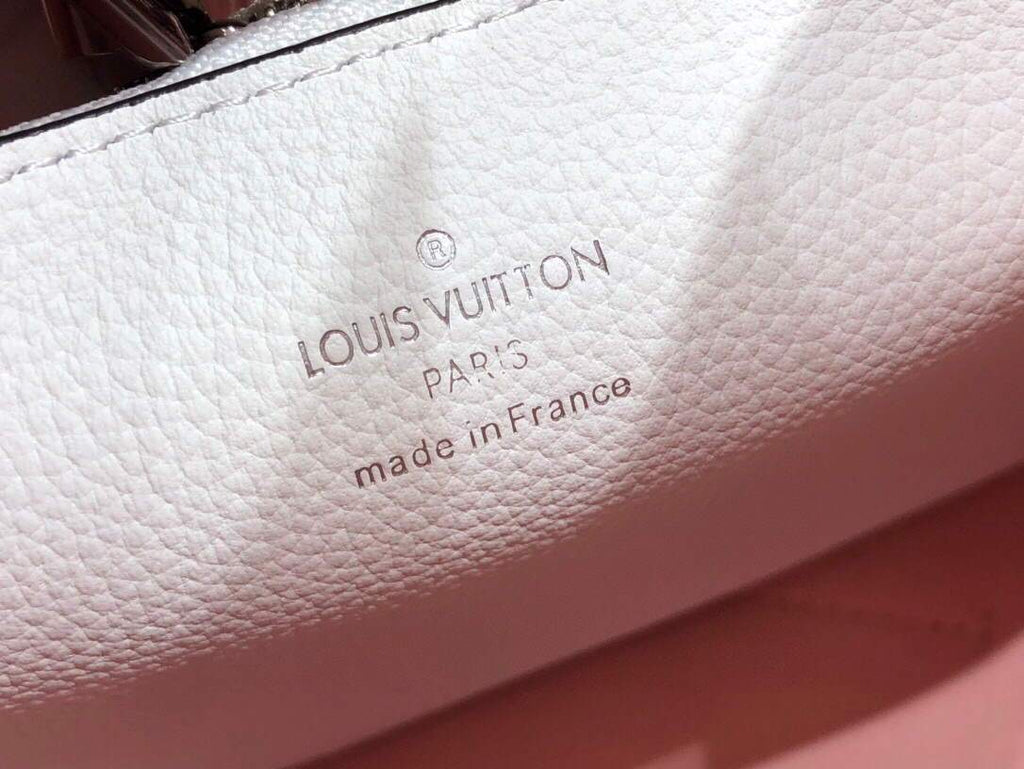 LV M58483 Louis Vuitton Muria Mahina Bucket Bag Snow White