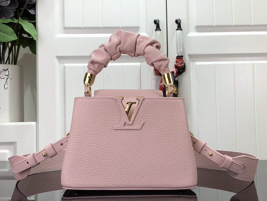LV M58586 Louis Vuitton Capucines Mini BB Handbag Pink - Default Title - View 1