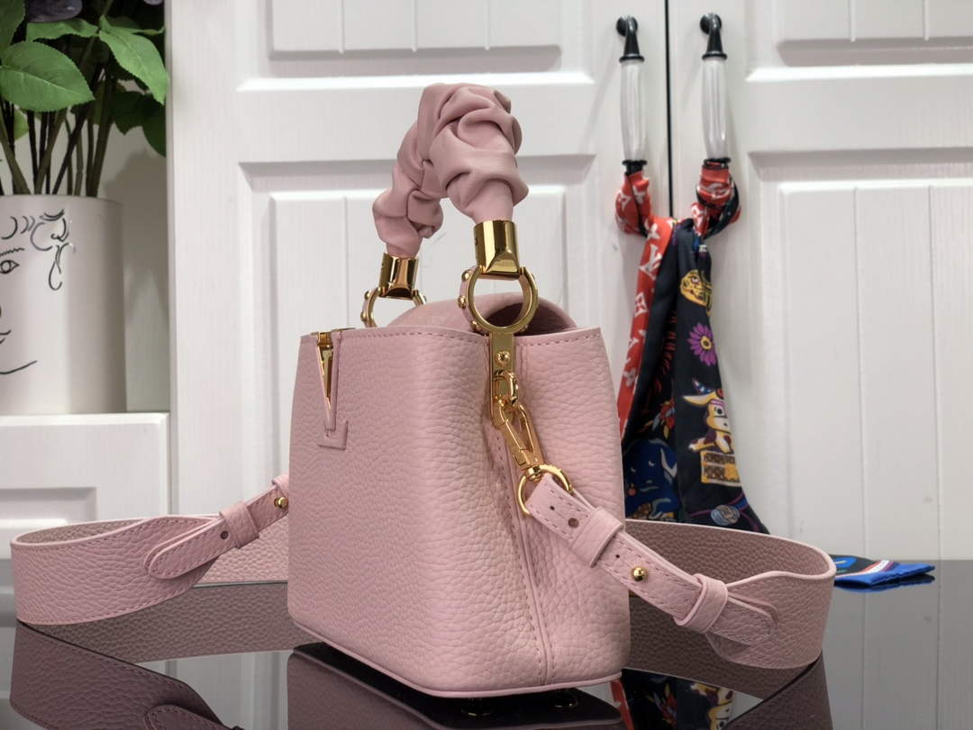 LV M58586 Louis Vuitton Capucines Mini BB Handbag Pink - Default Title - View 2