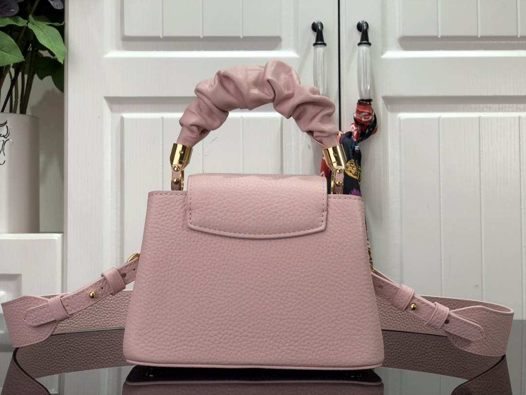 LV M58586 Louis Vuitton Capucines Mini BB Handbag Pink - Default Title - View 3
