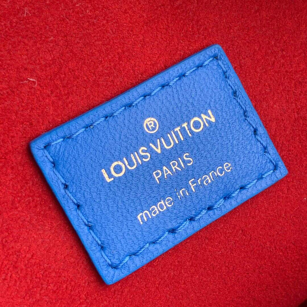 LV M58626 Louis Vuitton Coussin PM Blue/Red Lambskin Bag
