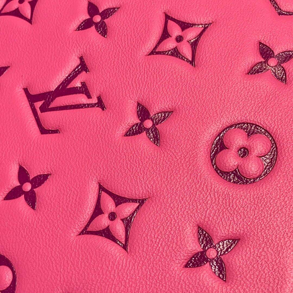 LV M58626 Louis Vuitton Coussin PM Lambskin Bag Rose Red