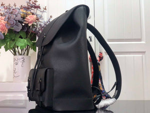 LV M58644 Louis Vuitton Christopher Slim Backpack Black - Default Title - View 2