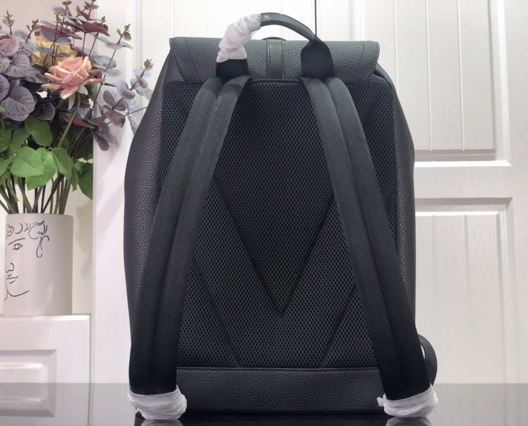 LV M58644 Louis Vuitton Christopher Slim Backpack Black - Default Title - View 3