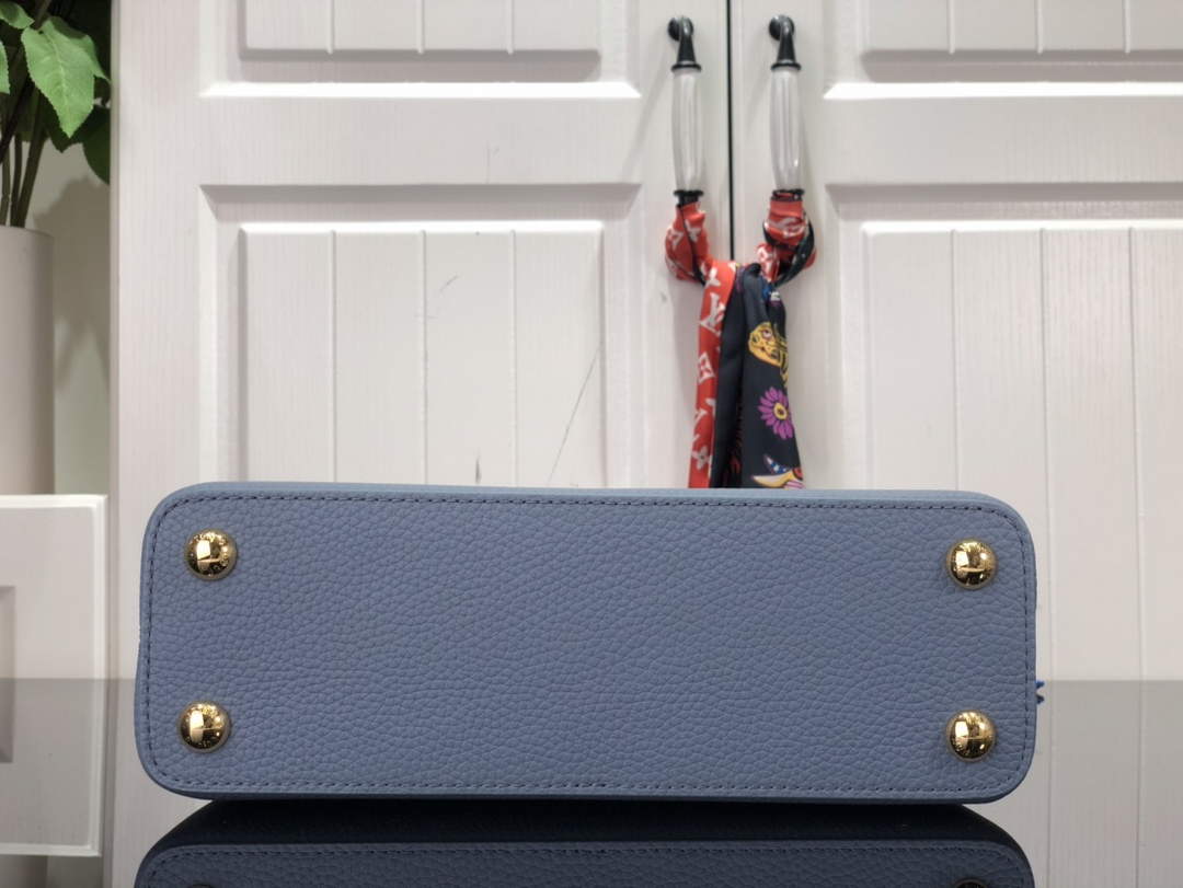 LV M58732 Louis Vuitton Capucines BB Handbag Blue - Default Title - View 3