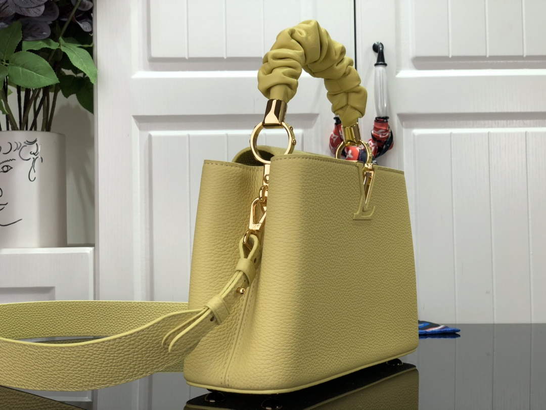 LV M58586 Louis Vuitton Capucines BB Handbag Yellow - Default Title - View 2
