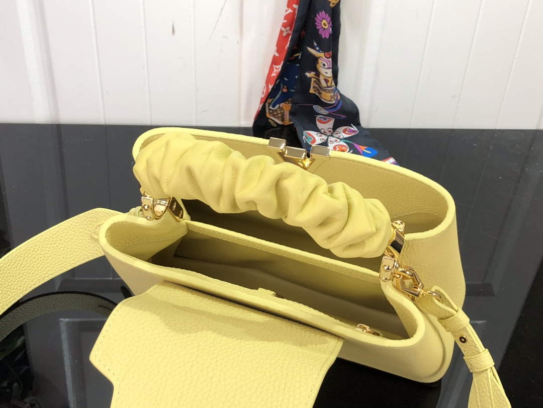 LV M58586 Louis Vuitton Capucines BB Handbag Yellow - Default Title - View 8